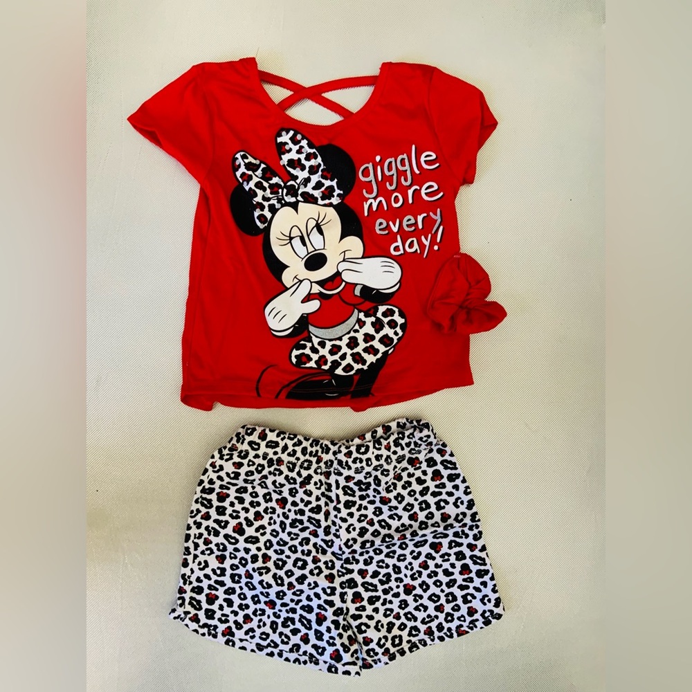 Disney Junior Minnie Girls top and Short sets